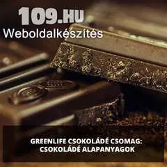 Greenlife Csokoládé Csomag: Csokoládé alapanyagok